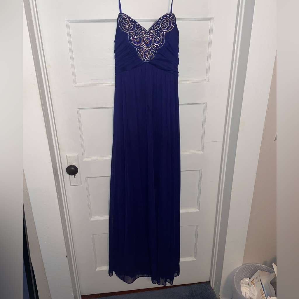 Worn Once Blondie Nites By Skylar Sklar Strapless Formal Gown With Jewel Top